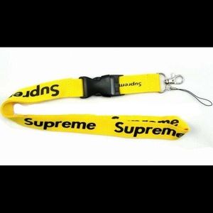 yellow supreme lanyard